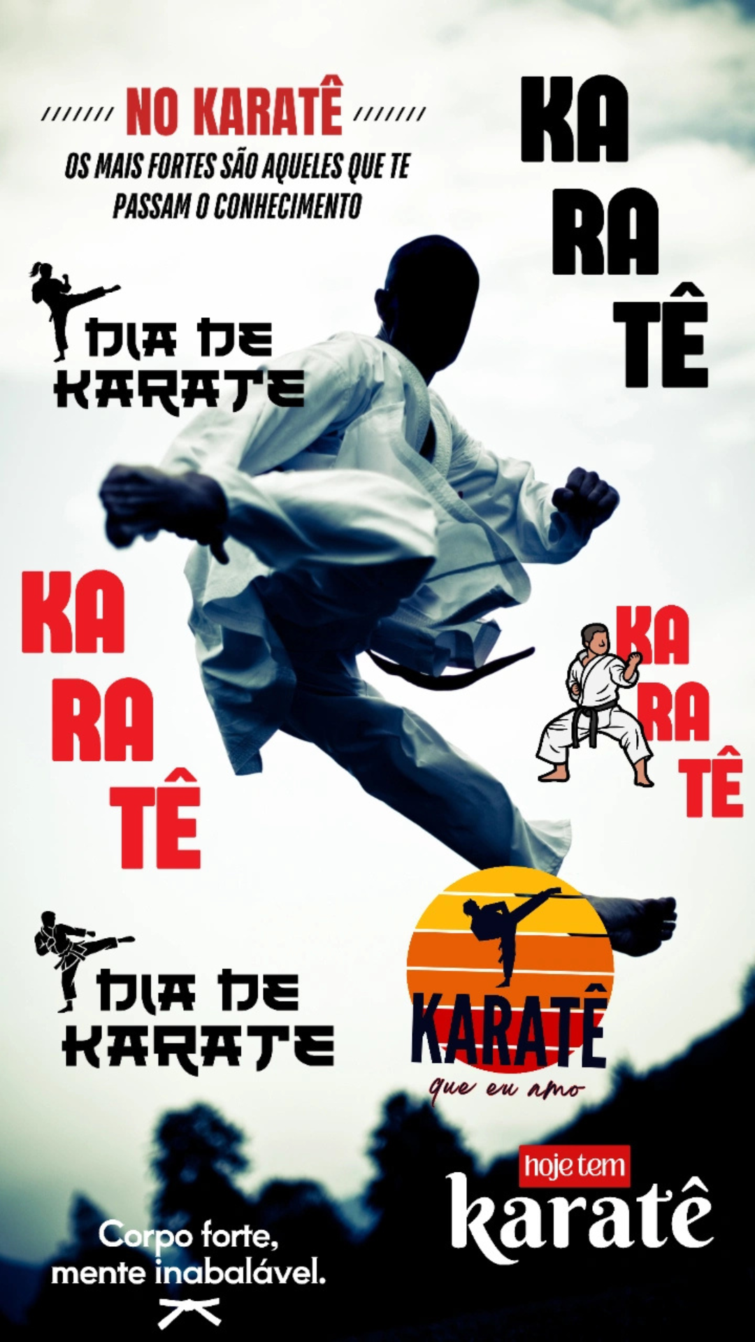 Exemplos de figurinhas para Artes marciais