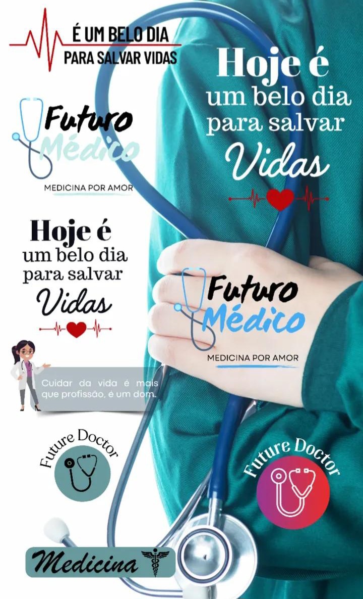 Exemplos de figurinhas sobre Medicina