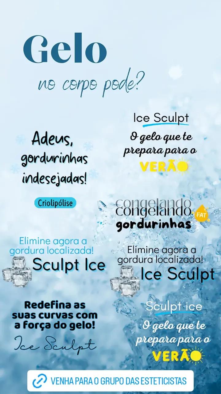 Exemplos de figurinhas para Estética corporal