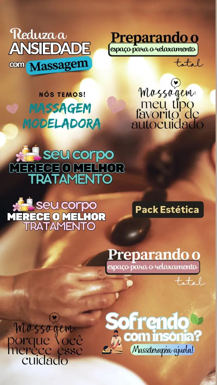 Exemplos de figurinhas para Atendimento estético