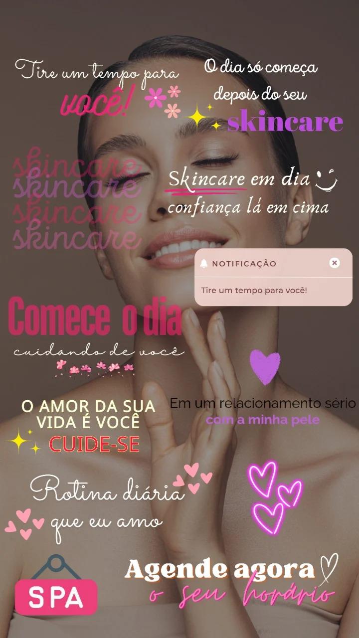 Exemplos de figurinhas para Beleza e bem-estar